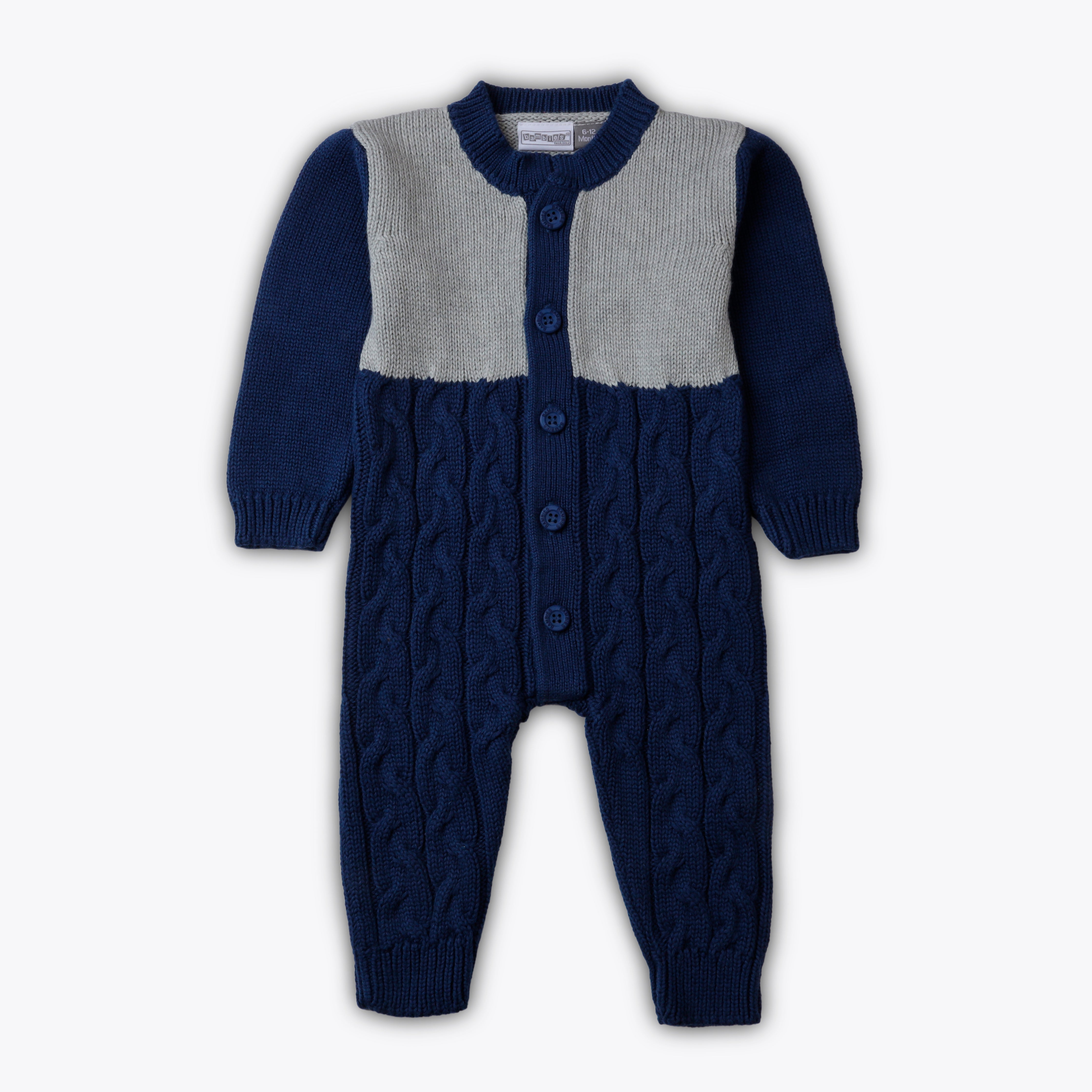 Romper Cut and Sew Style Navy Blue