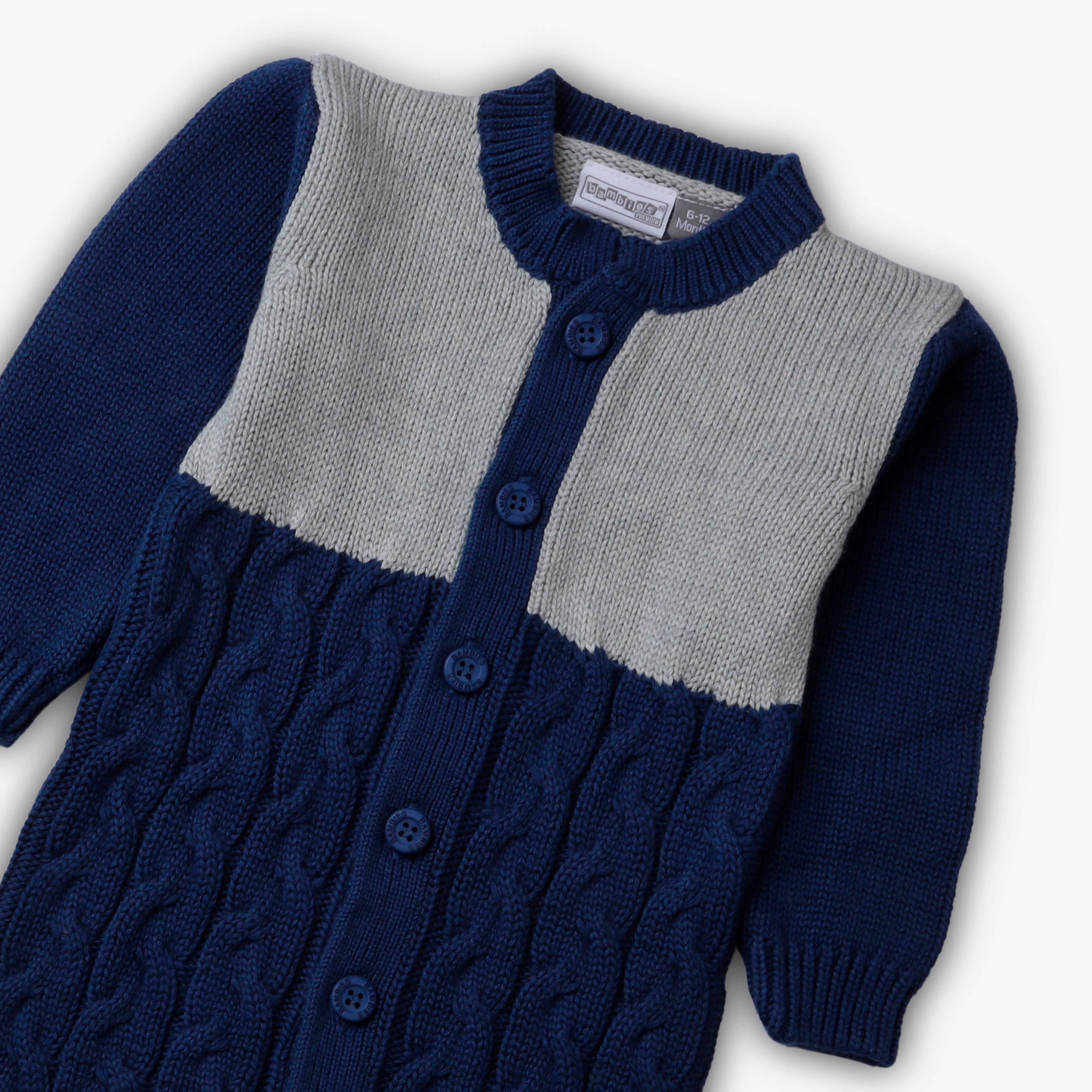 Romper Cut and Sew Style Navy Blue