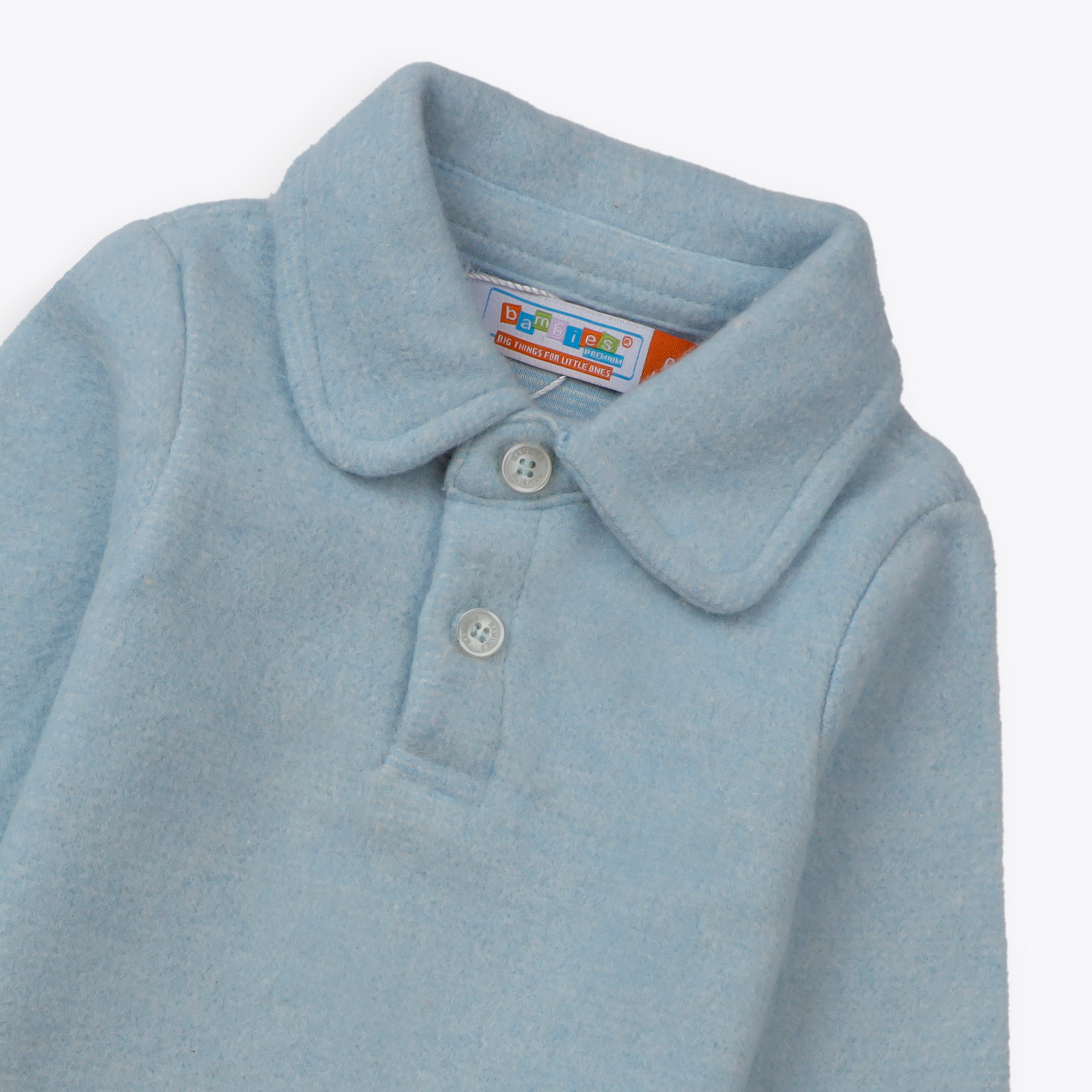 Shirt Collar Style Sky Blue Infant