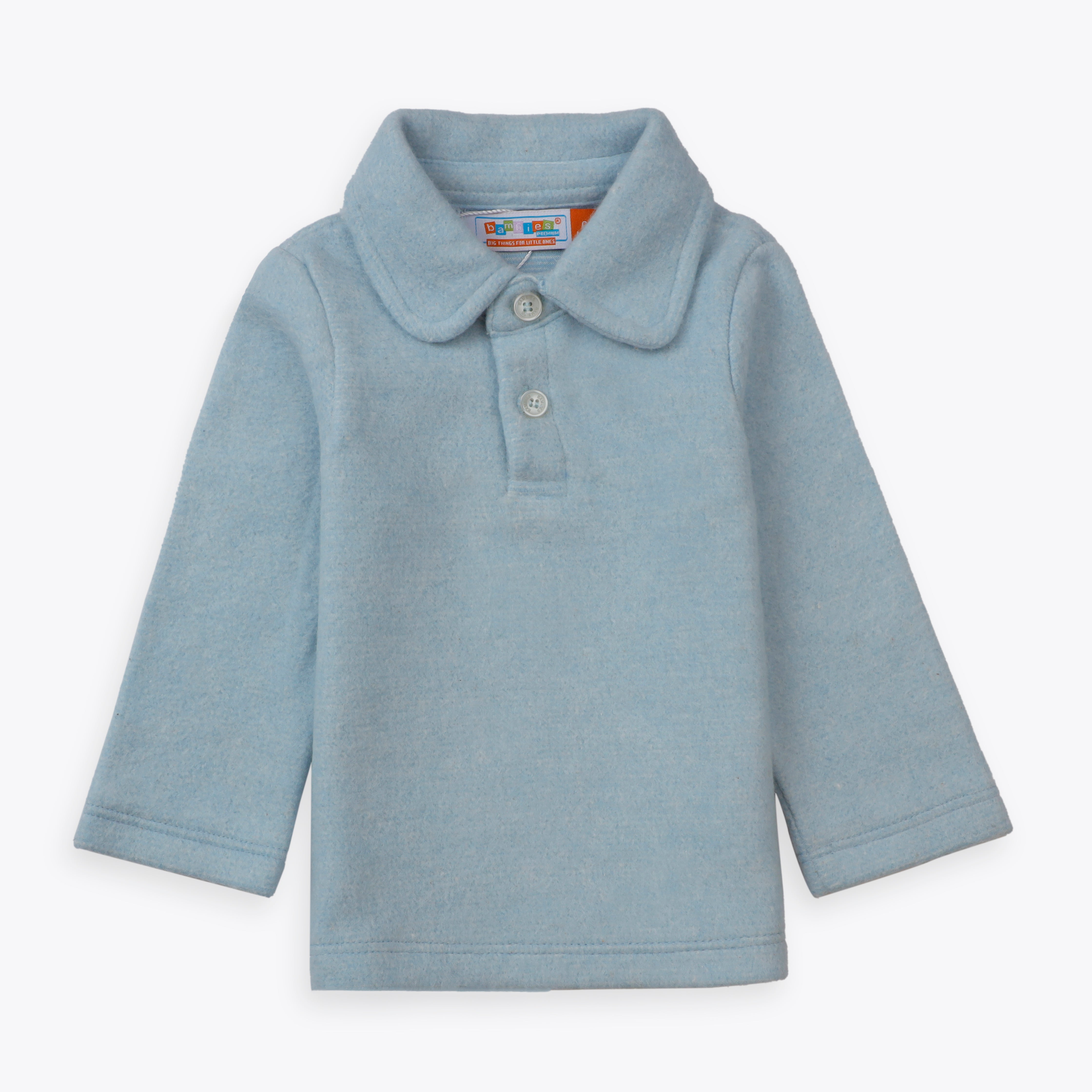 Shirt Collar Style Sky Blue Infant