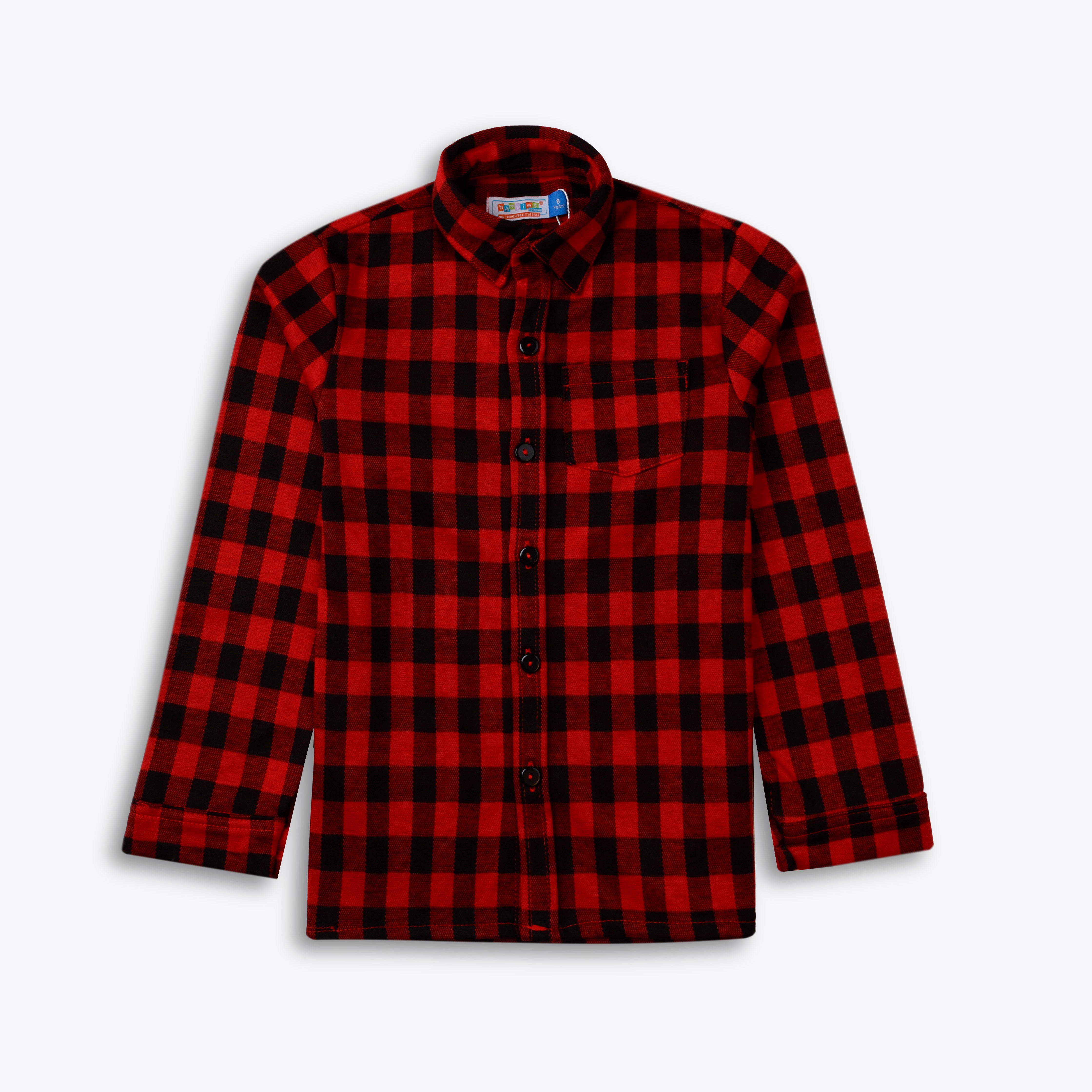 Shirt Fleece Red Check Toddler