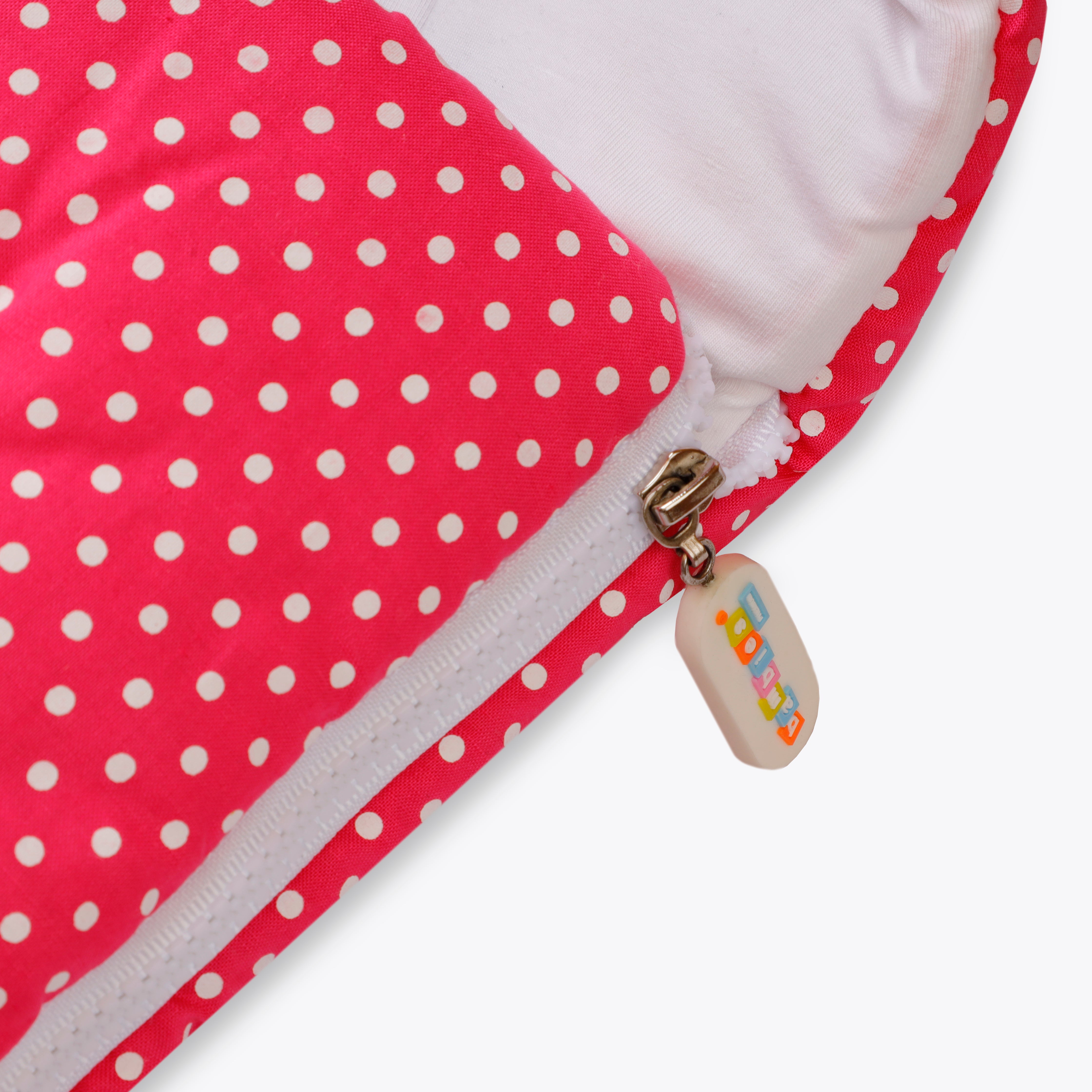 Carry Nest Zipper Pink Polka