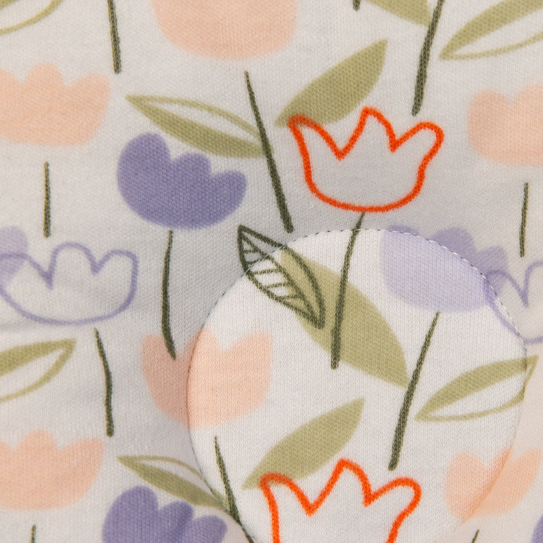 Round Pillow Lilac Flowers