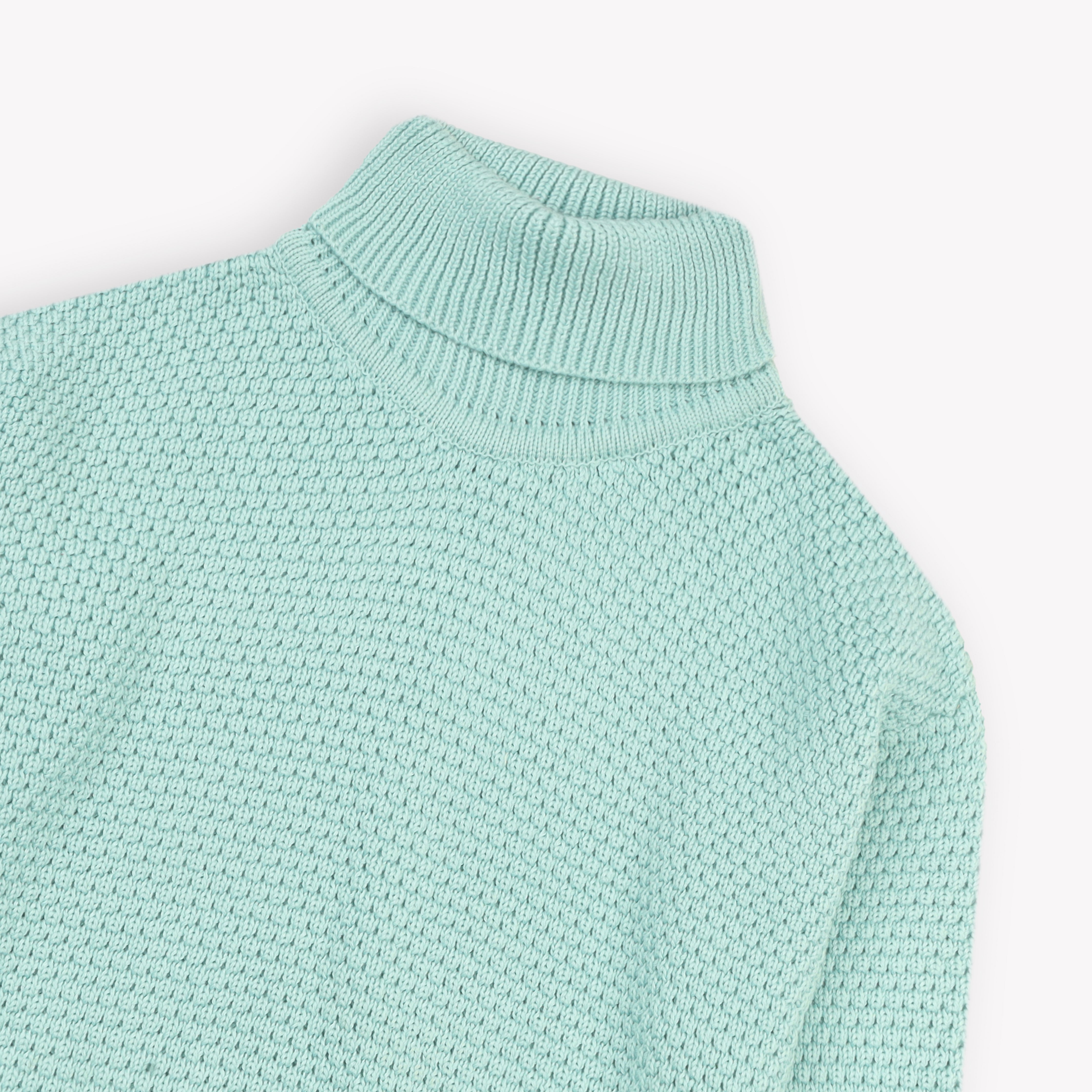 Top Woolen Girls Sky Blue Toddler
