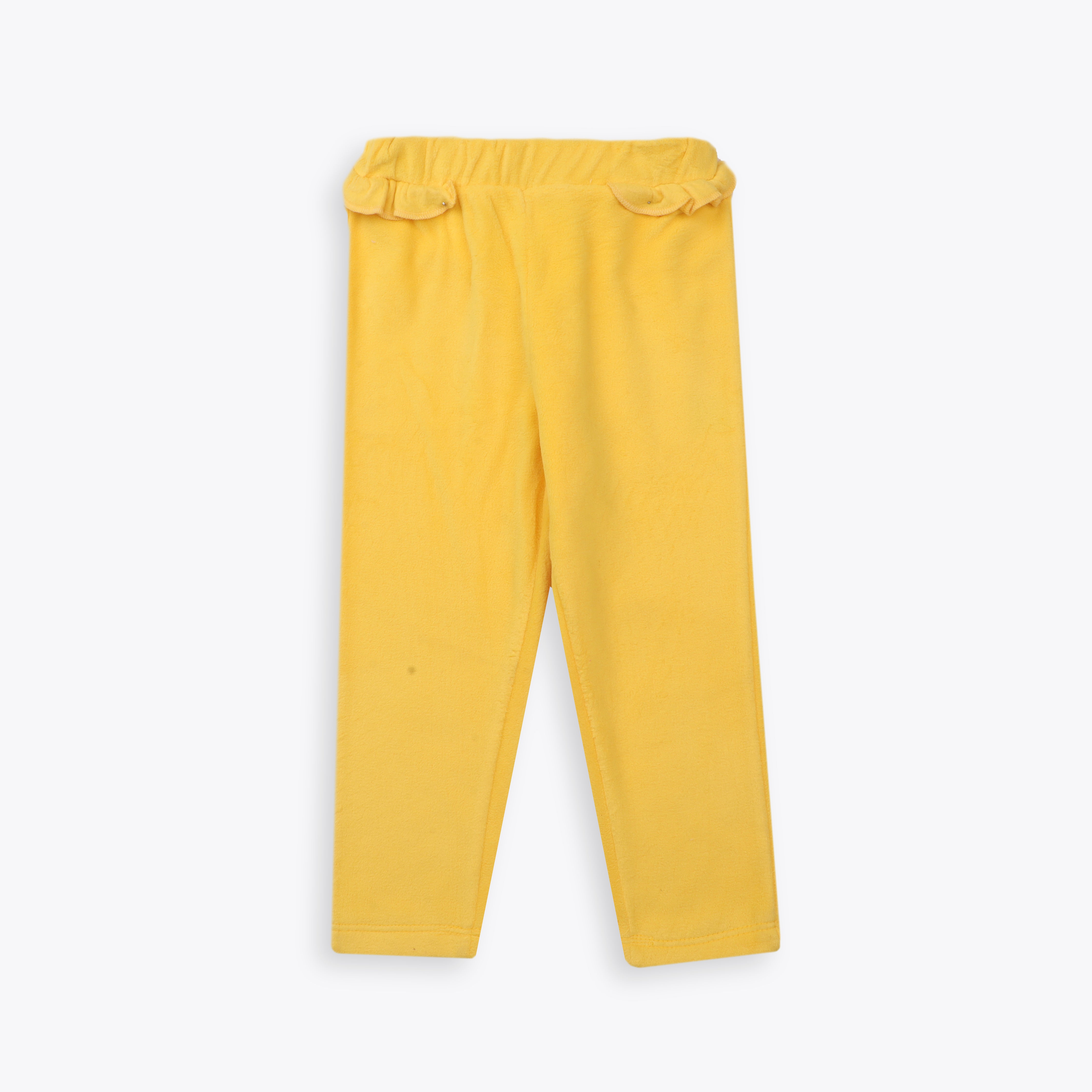 Pajama Fleeces Frill Yellow Infant
