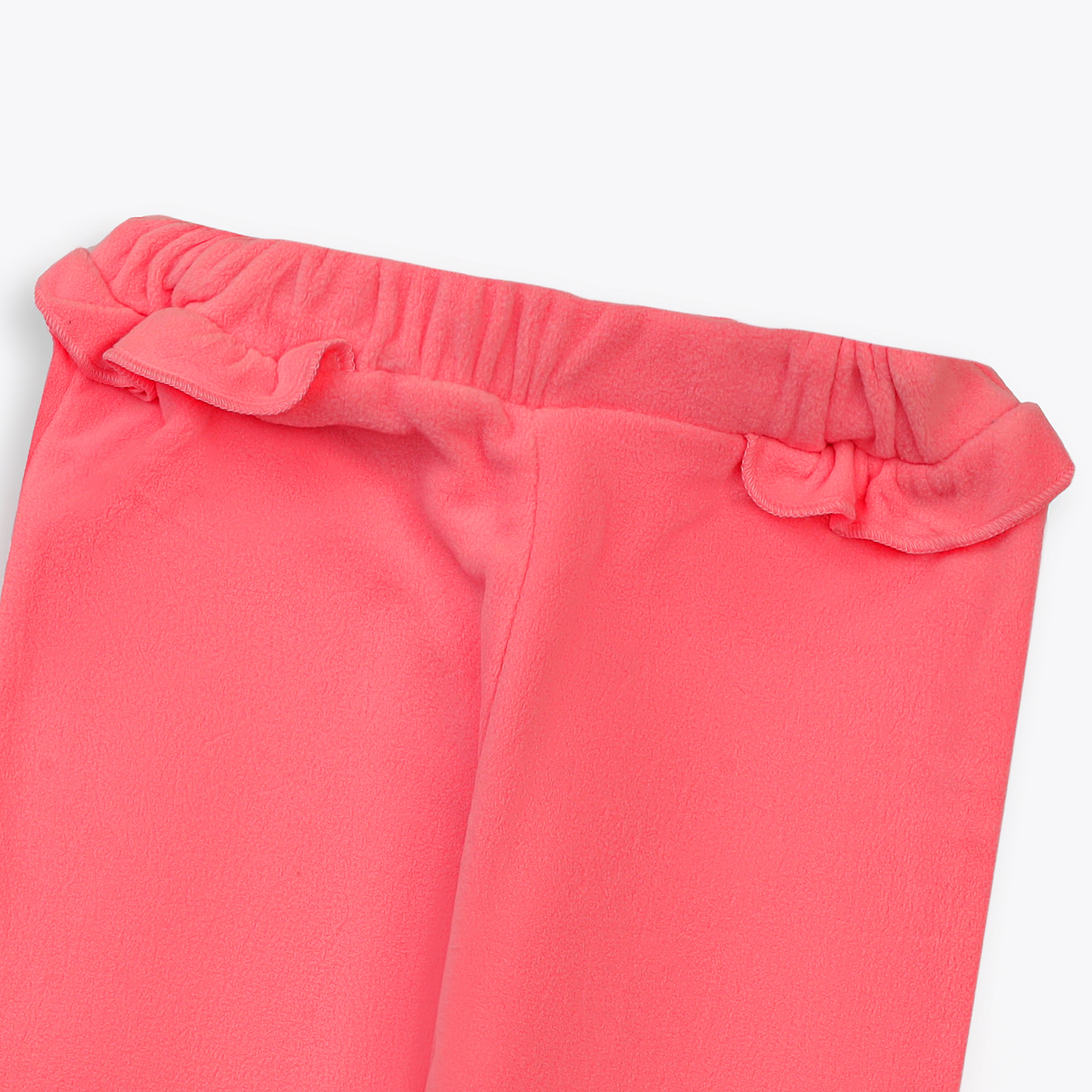 Pajama Fleeces Frill Pink Infant