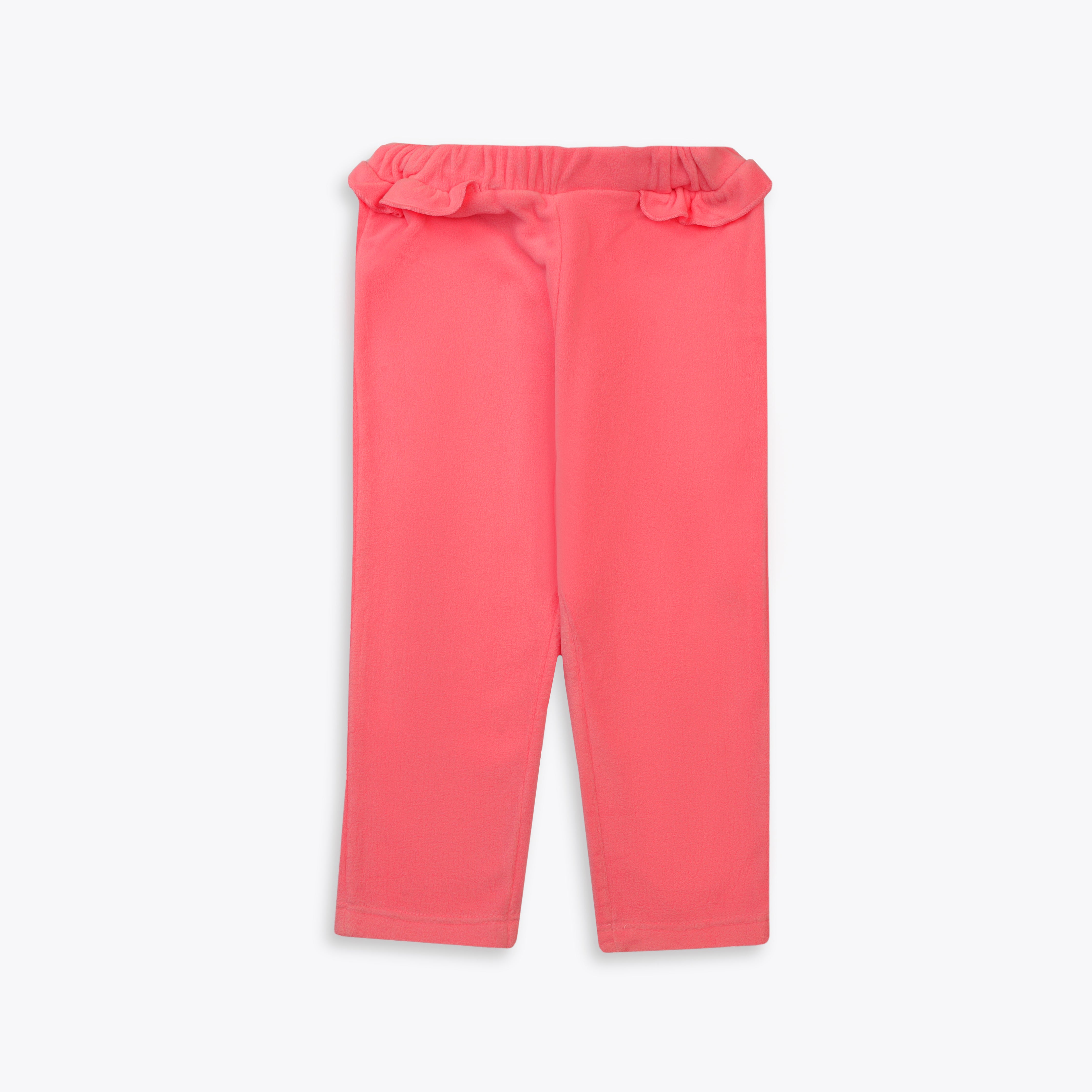 Pajama Fleeces Frill Pink Infant