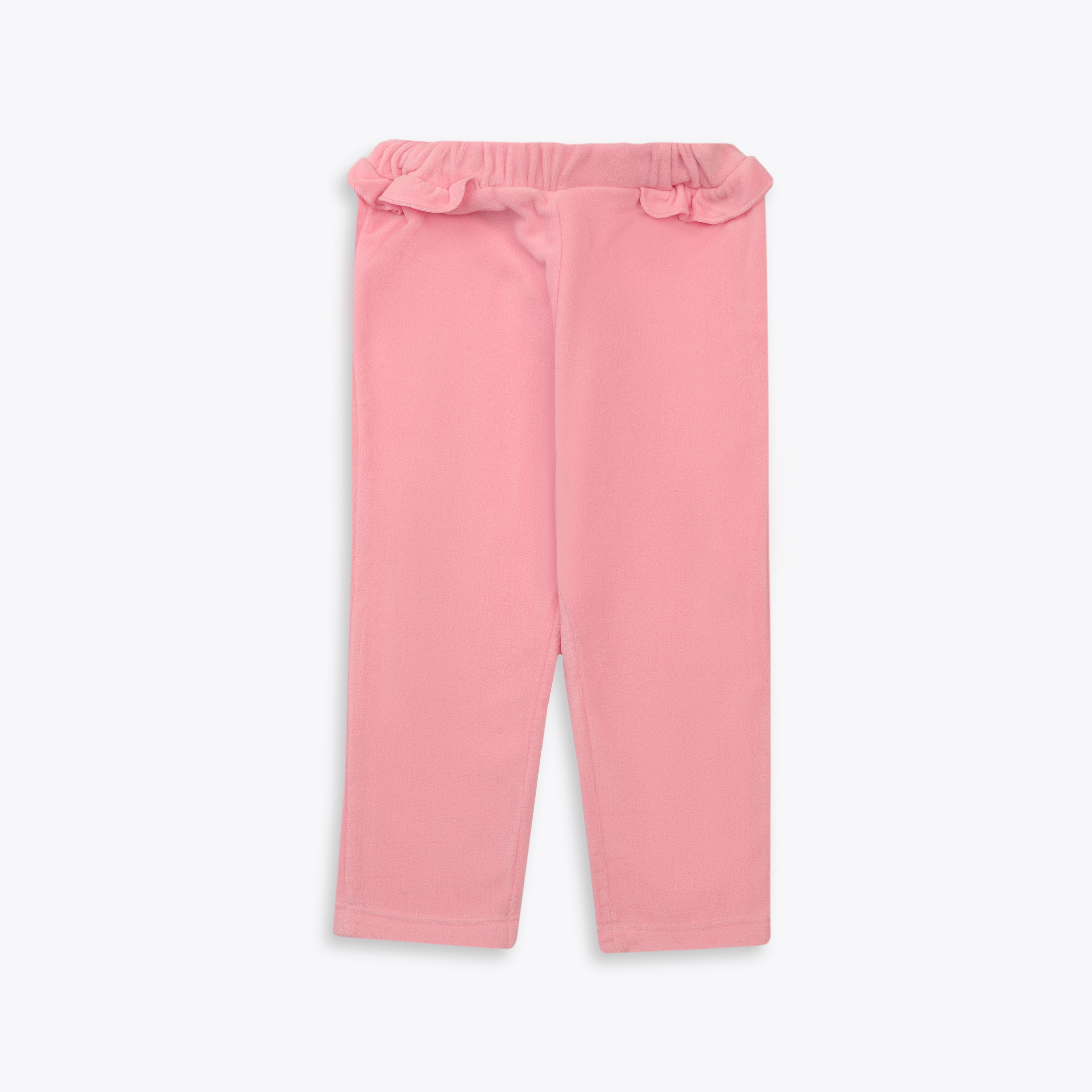 Pajama Fleeces Frill Light Pink Infant