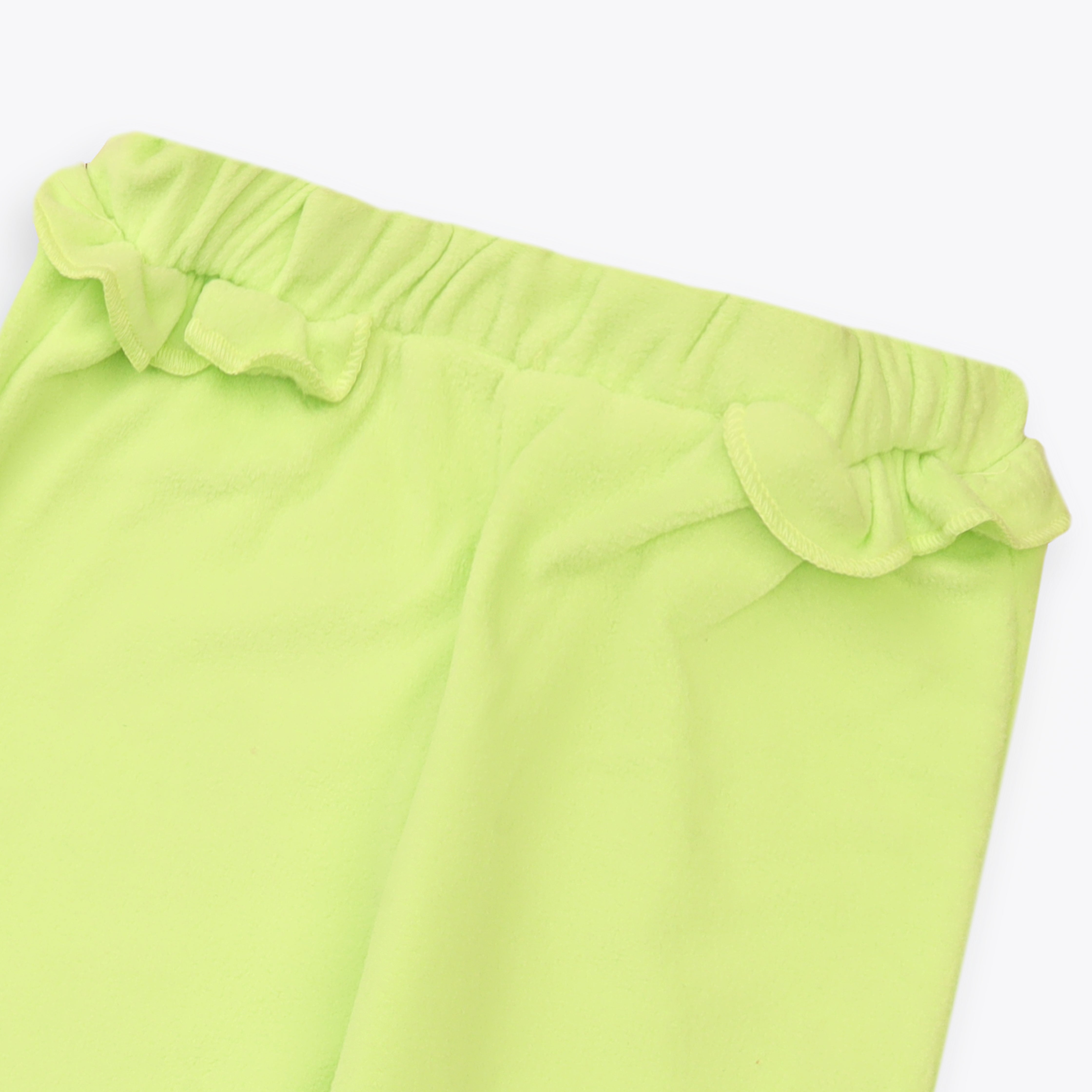 Pajama Fleeces Frill Green Infant