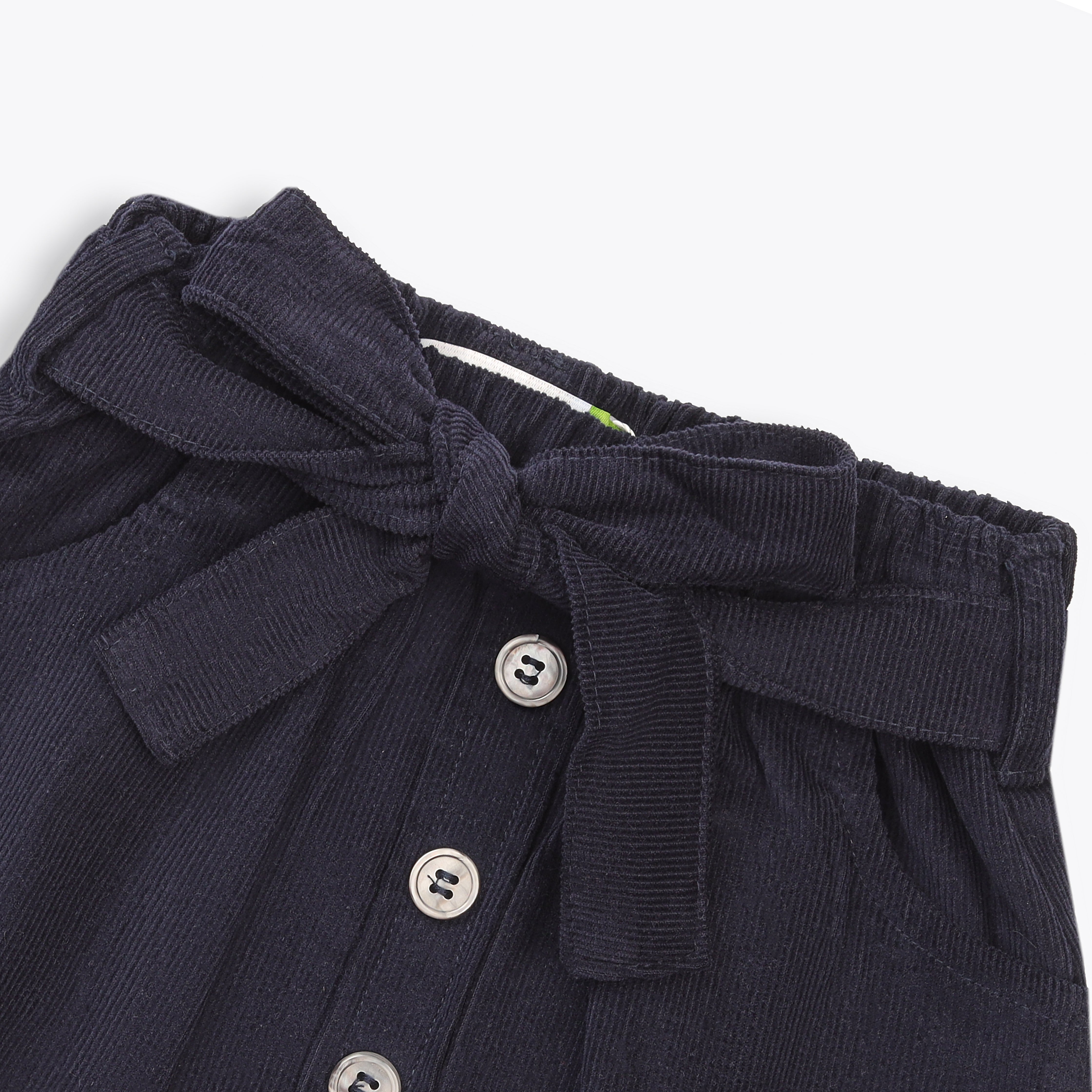 Navy Button Down Skirt