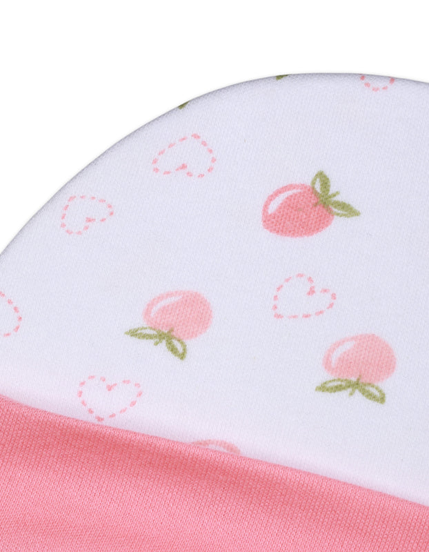 Zubaida's Bambies Baby Cap "Peach Fruity Theme"