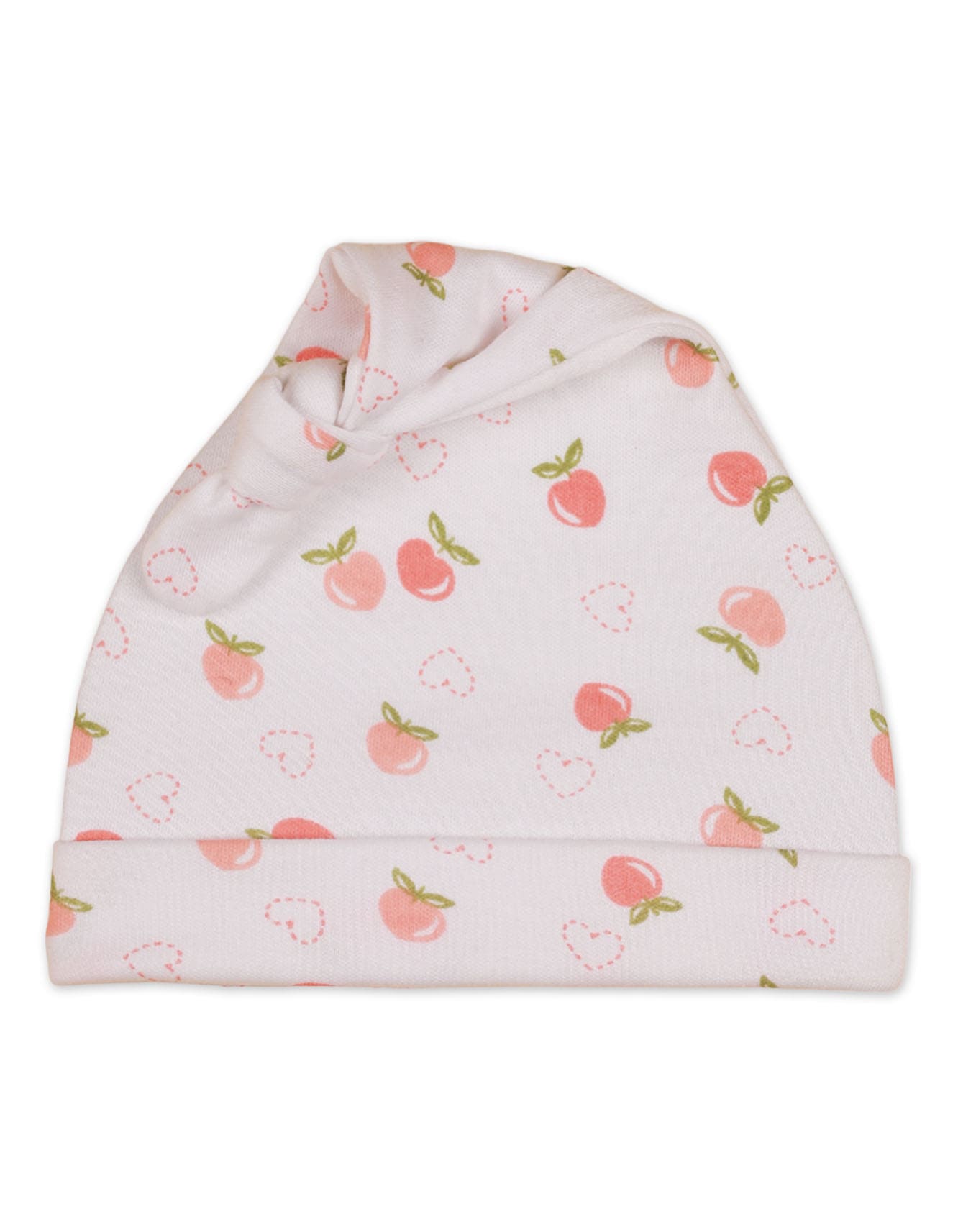 Zubaida's Bambies Knotted Cap "Peach Fruity Theme"