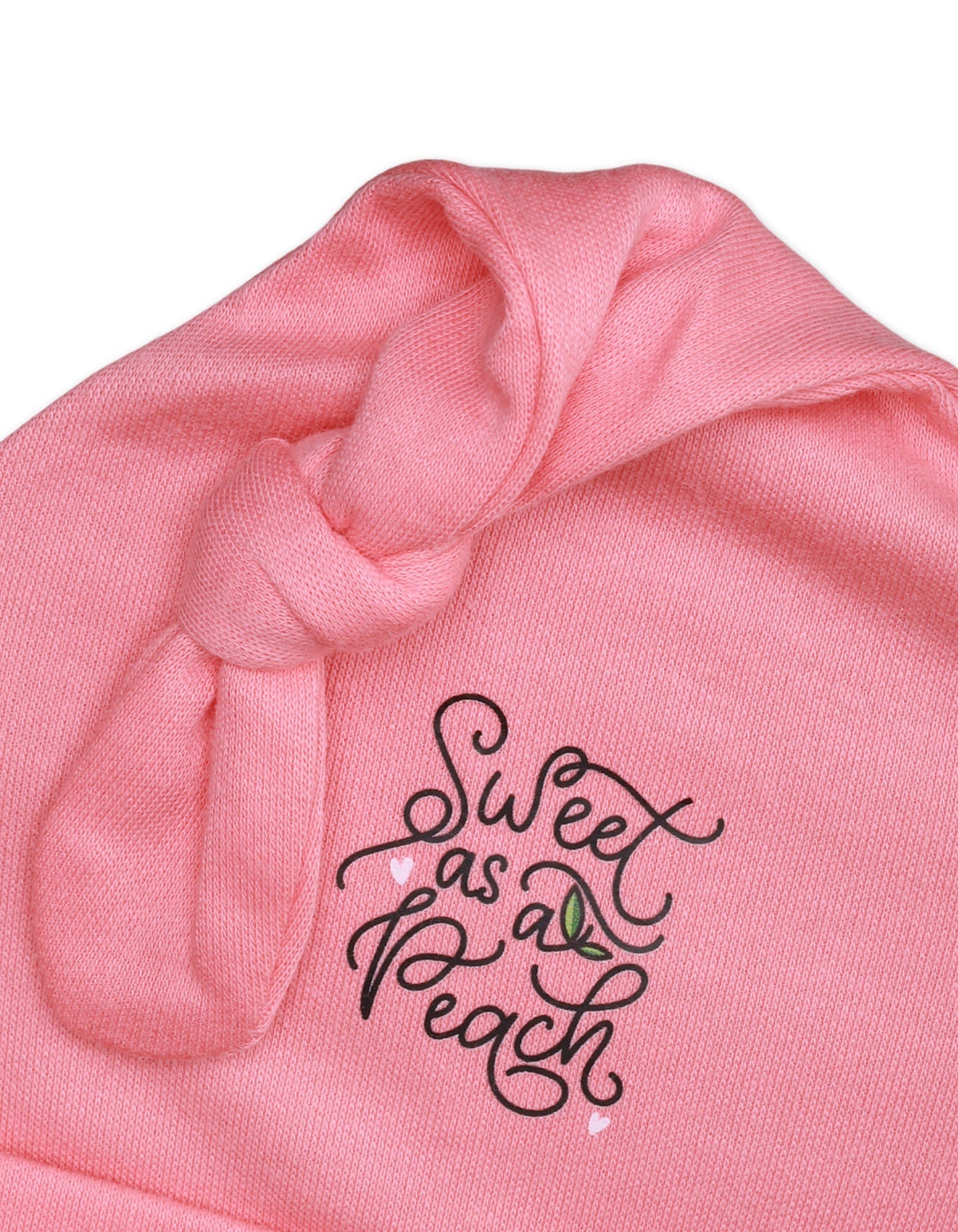 Zubaida's Bambies Knotted Baby Cap "Peach Sweet Theme"
