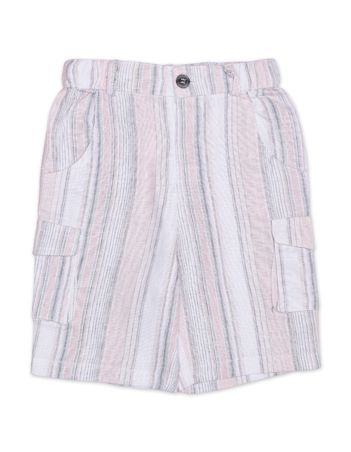 Zubaida's Striped Breathable & Relaxed Fit Cargo Shorts - Zubaidas Officialâ„¢