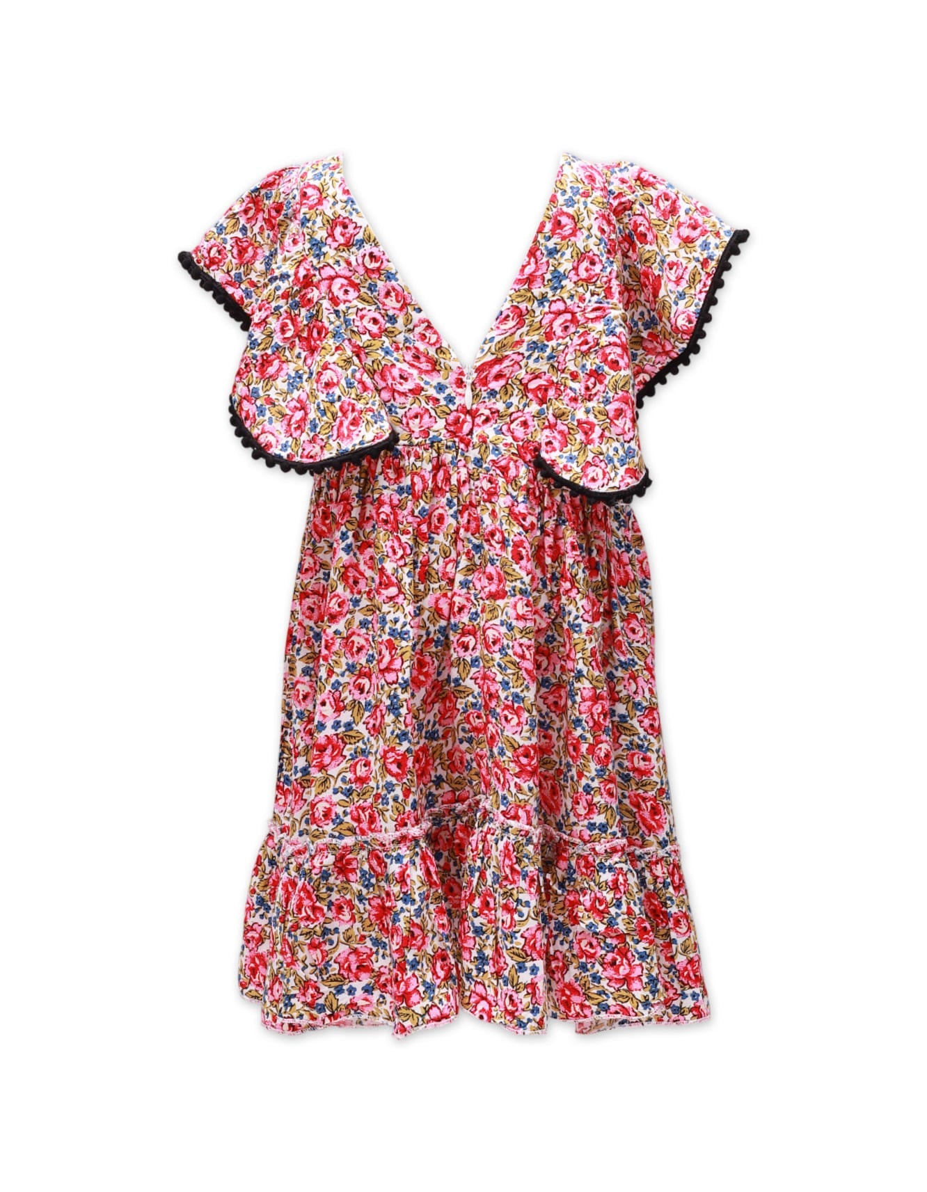 Zubaida's Floral Ruffle Dress - Zubaidas Officialâ„¢
