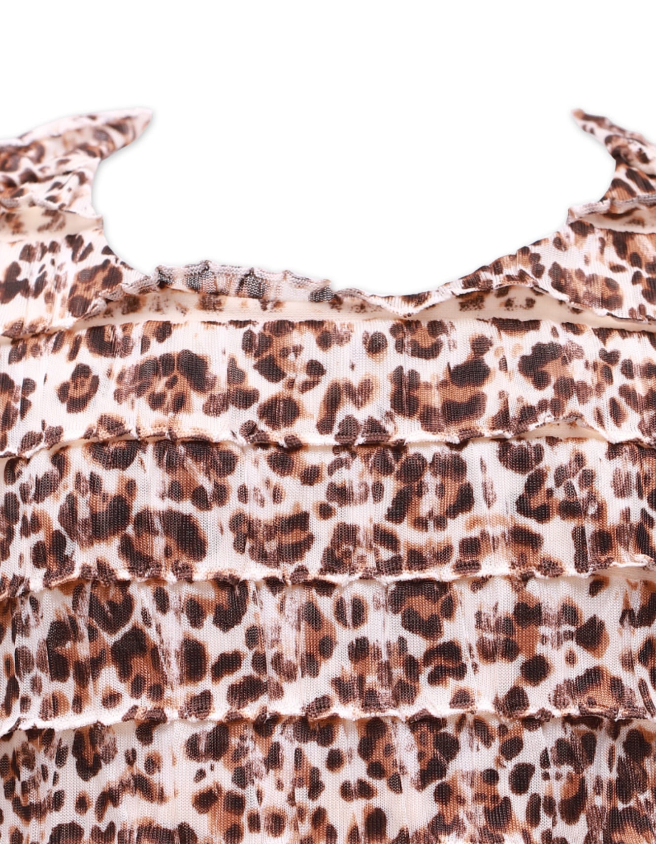 Zubaida's Leapord Print Multi-layered Dress - Zubaidas Officialâ„¢
