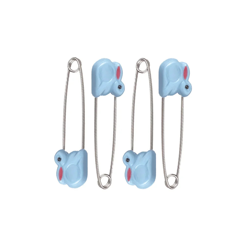 Farlin Four Animal Safety Pins Blue - BF-120 - Zubaidas Official™