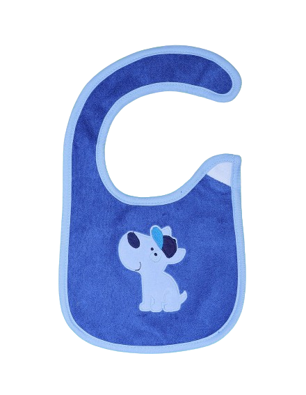 Zubaida's Bib Blue with Dog Theme - Zubaidas Official™