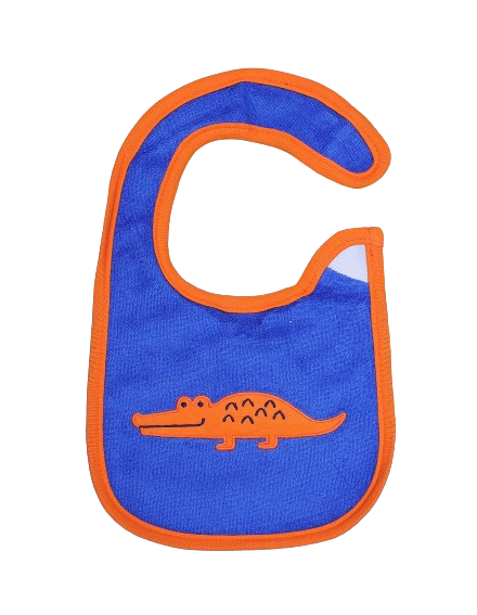 Zubaida's Bib Blue & Orange Gator Theme - Zubaidas Official™