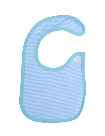 Zubaida's Bib Mint Blue & White Stripes - Zubaidas Official™