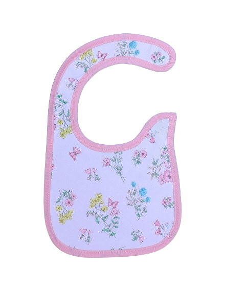 Zubaida's Bib Pink & White Floral Theme - Zubaidas Official™