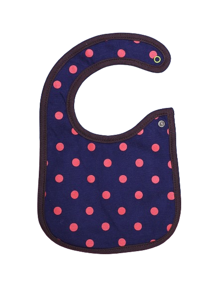Zubaida's Bib Blue & Brown Polka Dots Theme - Zubaidas Official™