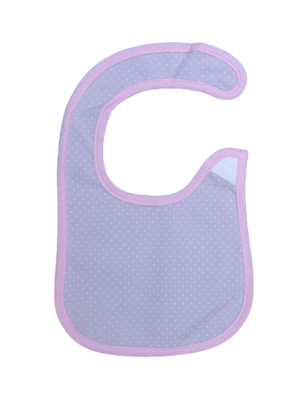 Zubaida's Bib Light Pink & Gray - Zubaidas Officialâ„¢