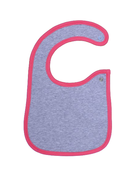 Zubaida's Bib Gray & Pink - Zubaidas Officialâ„¢