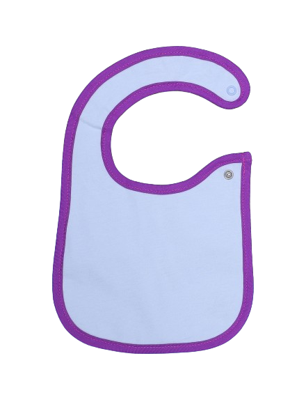 Zubaida's Bib White & Purple - Zubaidas Officialâ„¢