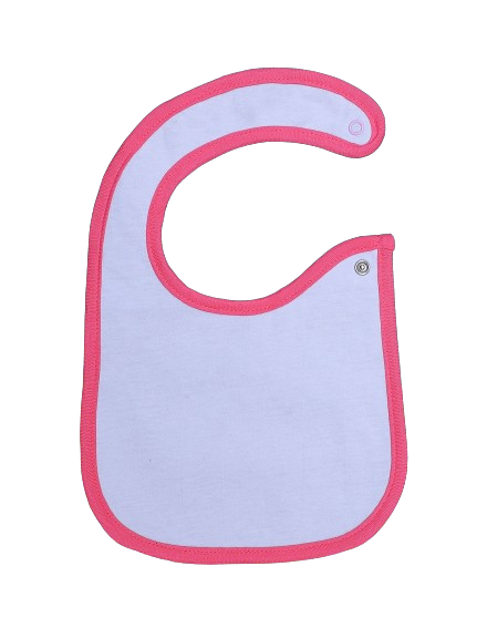 Zubaida's Bib White & Pink - Zubaidas Officialâ„¢