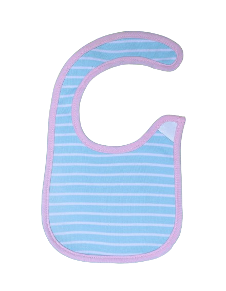 Zubaida's Bib Blue & Pink Stripes Theme - Zubaidas Official™