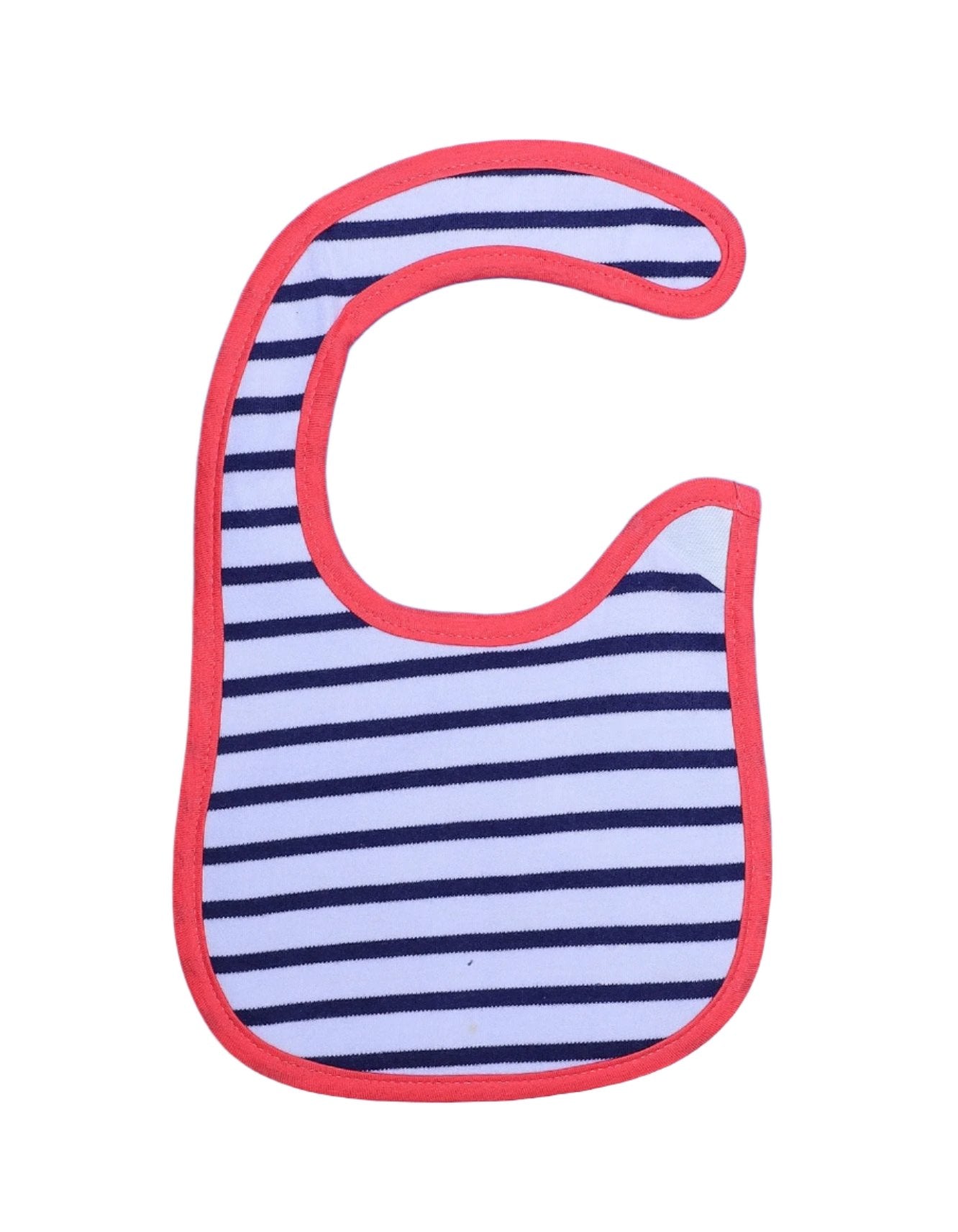 Zubaida's Bib White with Navy Stripes - Zubaidas Official™