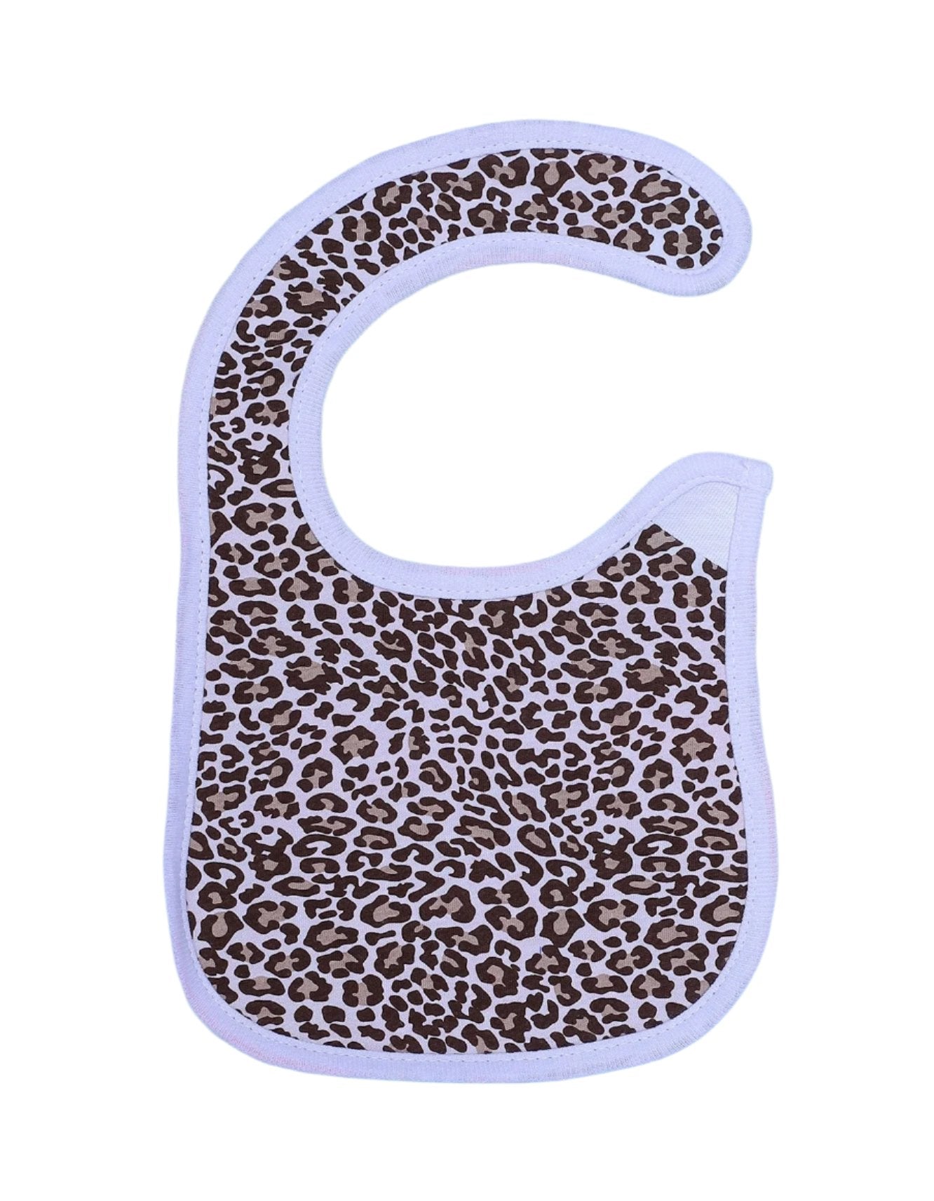 Zubaida's Bib Cheetah Print White Border - Zubaidas Official™