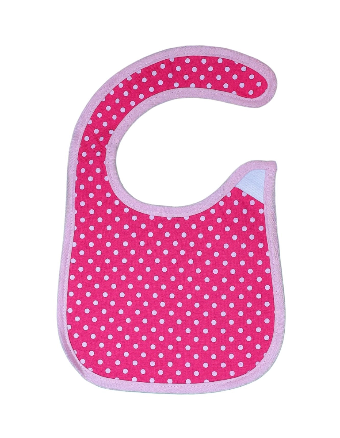 Zubaida's Bib Pink with White Polka Dots - Zubaidas Official™