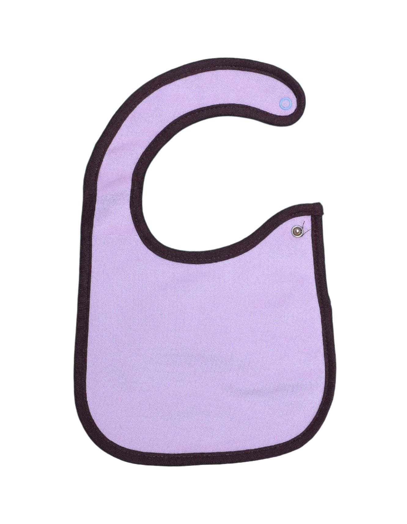Zubaida's Bib Light Pink Brown Border - Zubaidas Official™