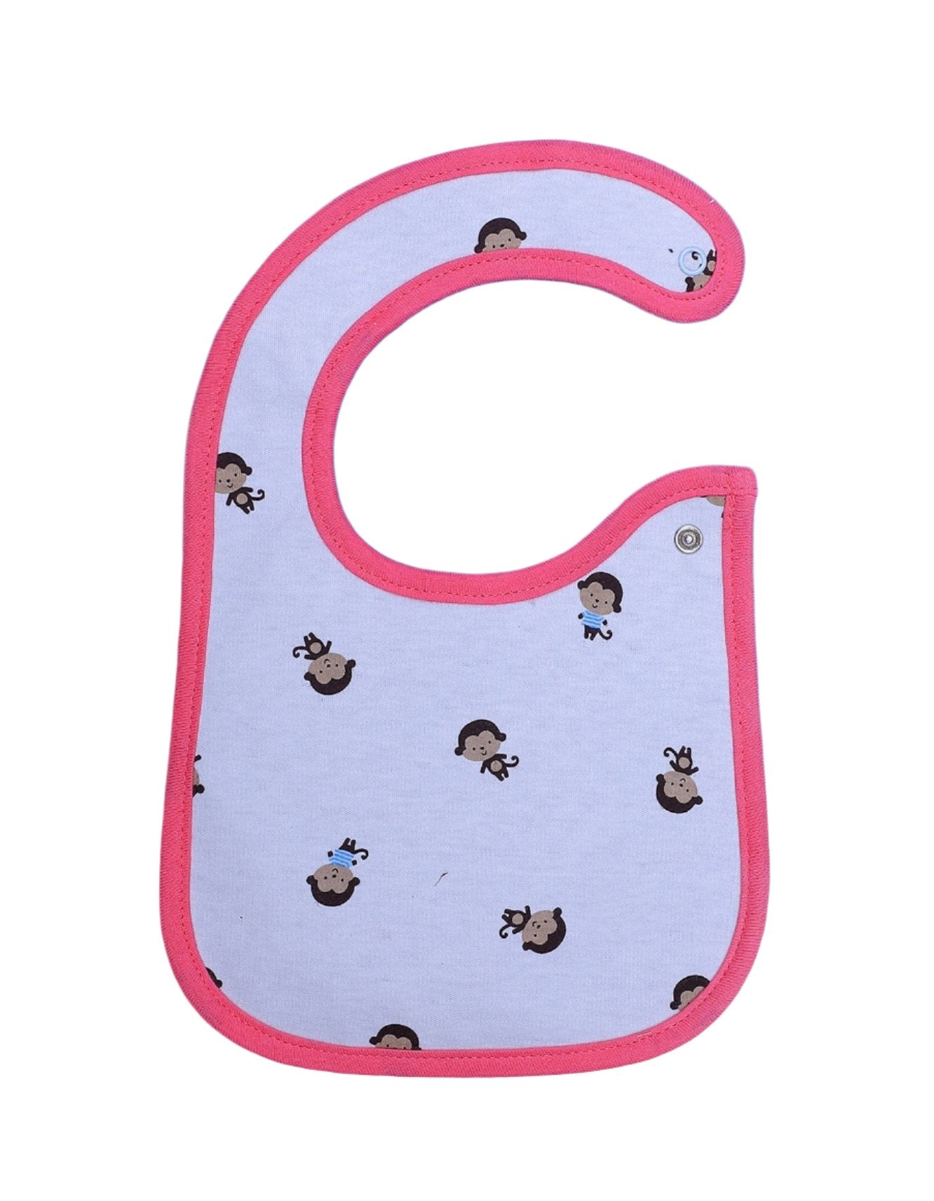 Zubaida's Bib Monkey Pink Border - Zubaidas Official™