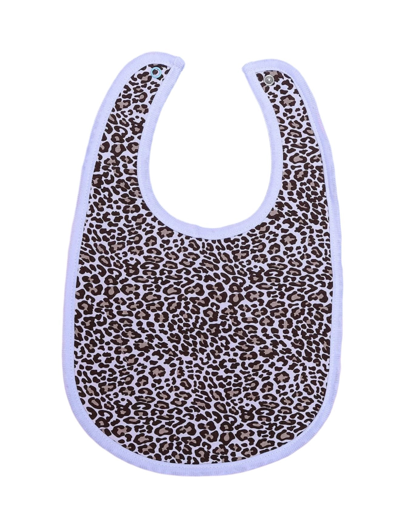 Zubaida's Bib Cheetah Print White Border - Zubaidas Official™