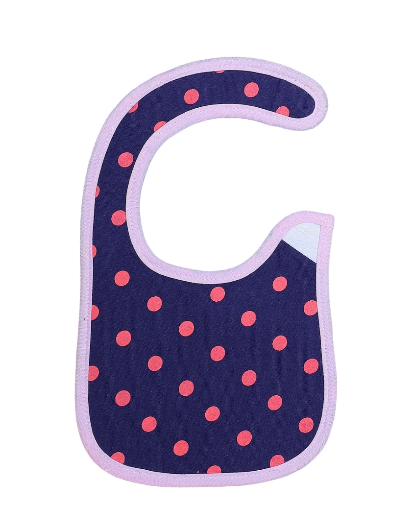 Zubaida's Bib Navy Blue & Pink with Polka Dots - Zubaidas Official™