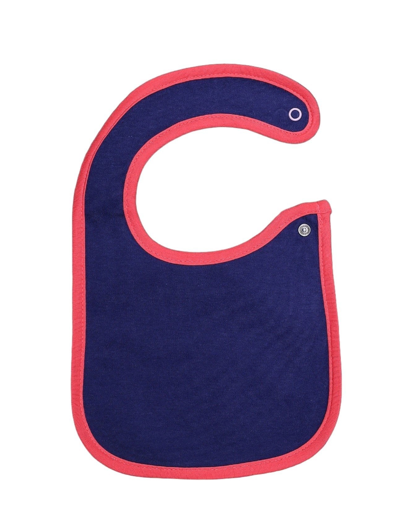 Zubaida's Bib Navy Blue with Pink Borders - Zubaidas Official™
