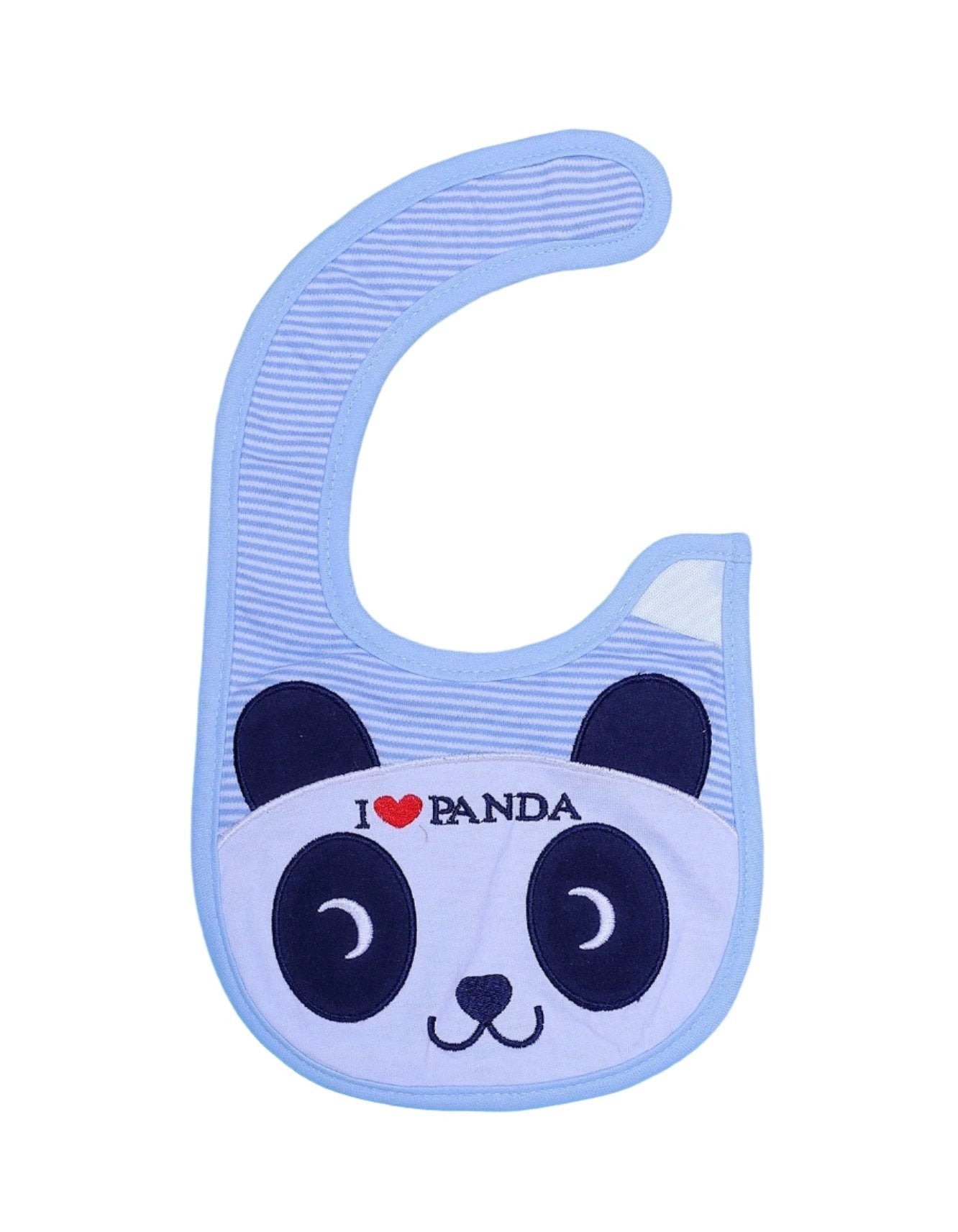 Zubaida's Bib Blue with Embroidered Panda - Zubaidas Official™