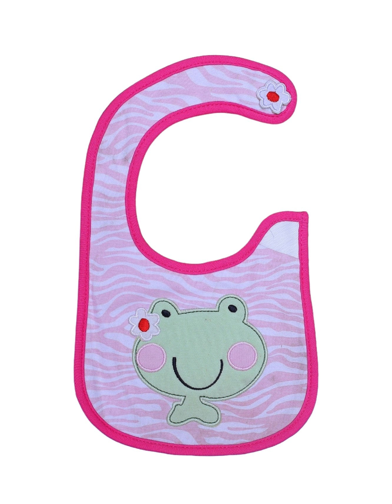 Zubaida's Bib Pink with Frog Theme - Zubaidas Official™