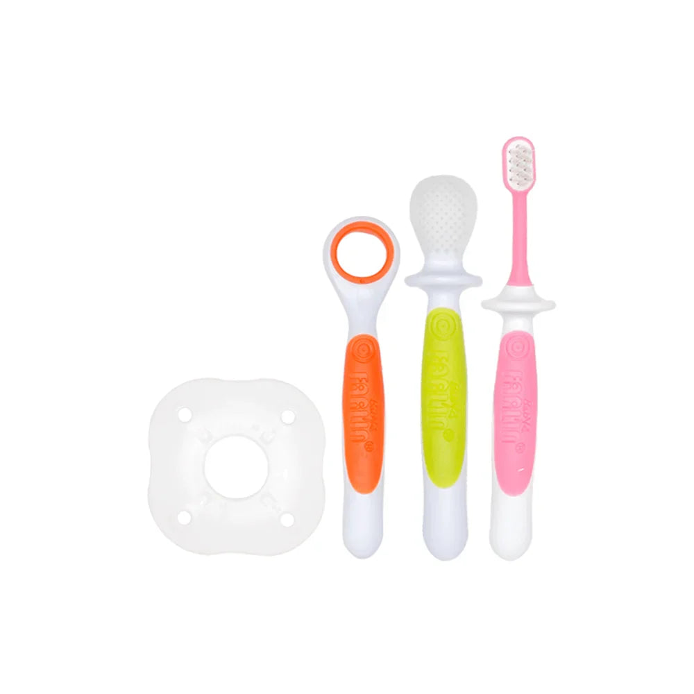 Zubaida's Farlin 3 Stage Baby Oral Hygiene Set Pink - BDT-005-E - Zubaidas Officialâ„¢