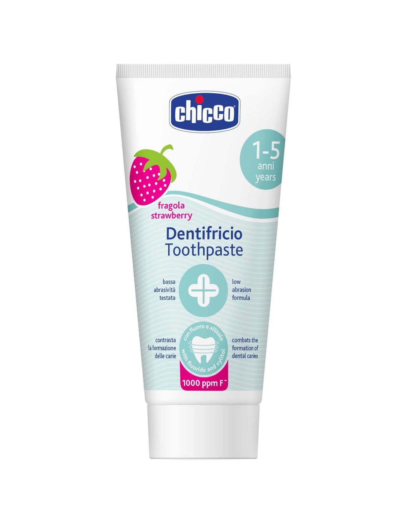 Zubaida's Chicco Toothpaste Strawberry 12M+ 50ML With Fluoride (Chi-00007429000000) - Zubaidas Officialâ„¢