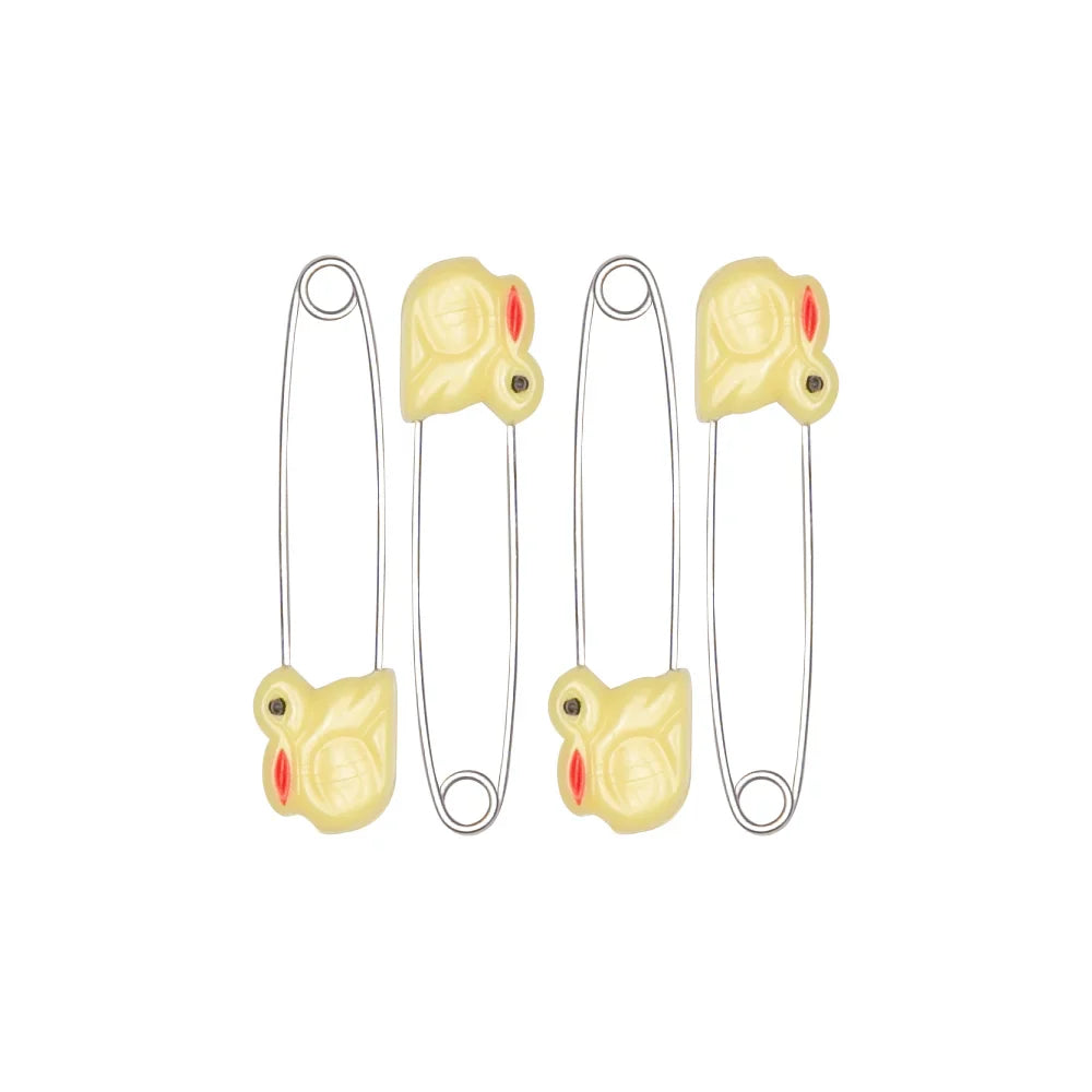 Farlin Four Animal Safety Pins Yellow - BF-120 - Zubaidas Official™