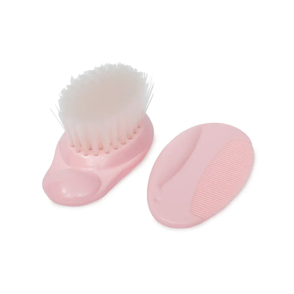 Zubaida's Farlin Baby Comb And Brush Set Pink - BF-150A - Zubaidas Officialâ„¢