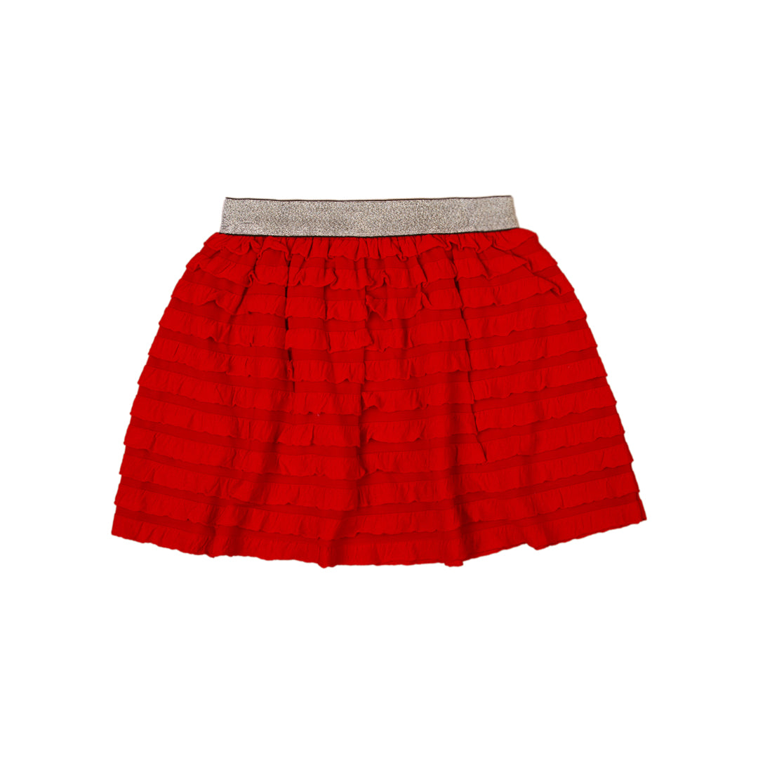 Zubaida's Red Ruffle Skirt - Zubaidas Officialâ„¢