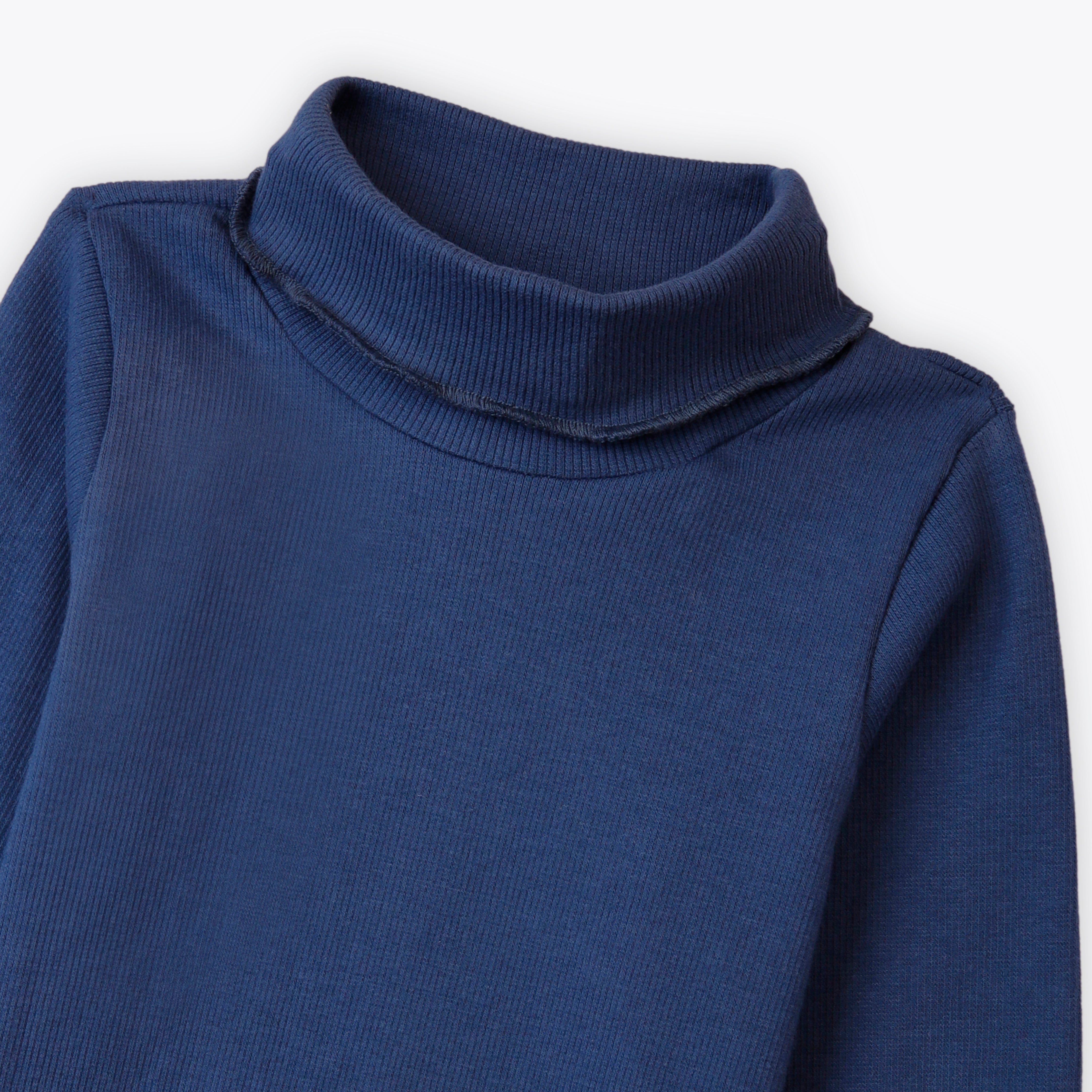 Sweatshirt Turtle Neck Navy