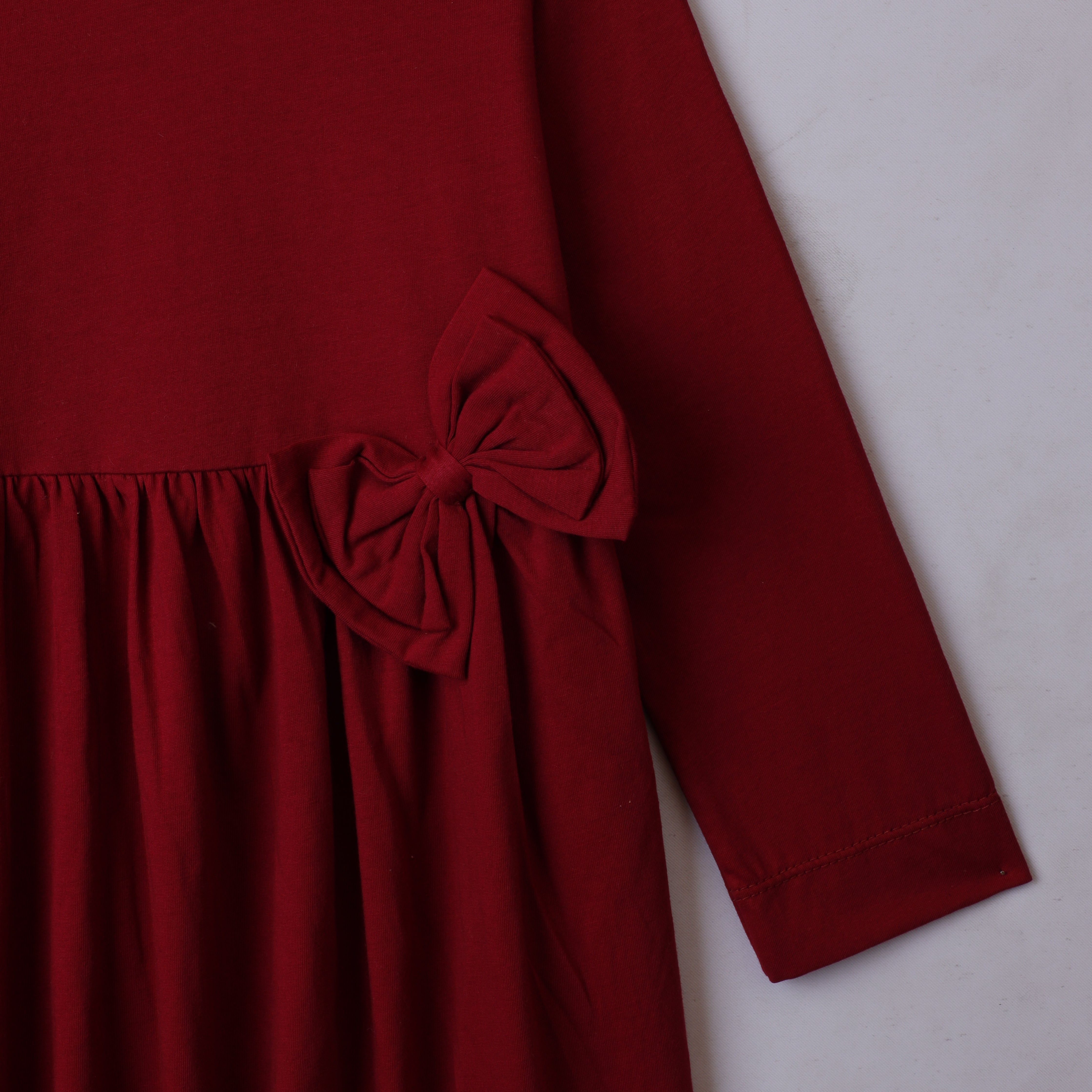 Frock Full Sleeves Front Bow
