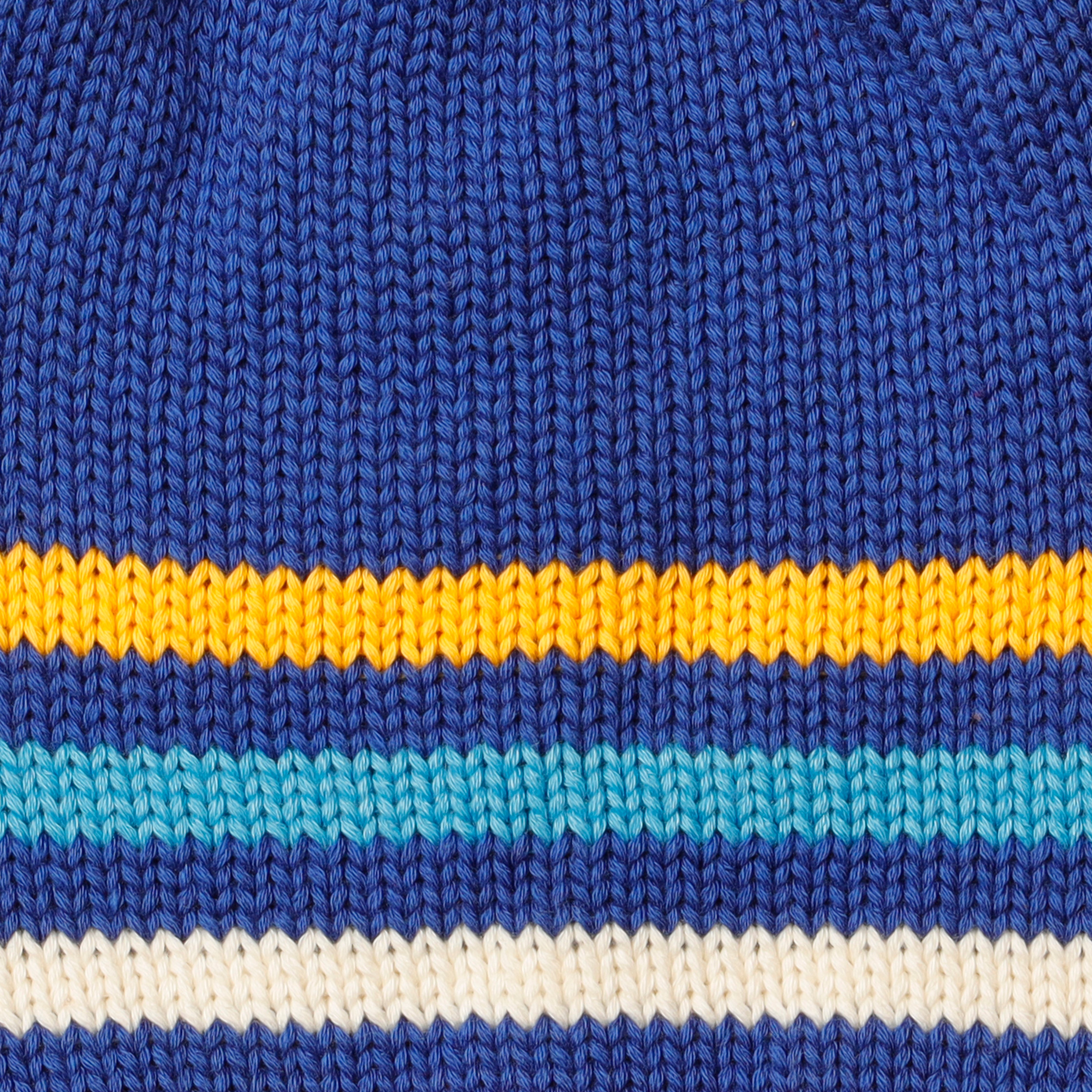 Caps Woolen Blue with Stripes