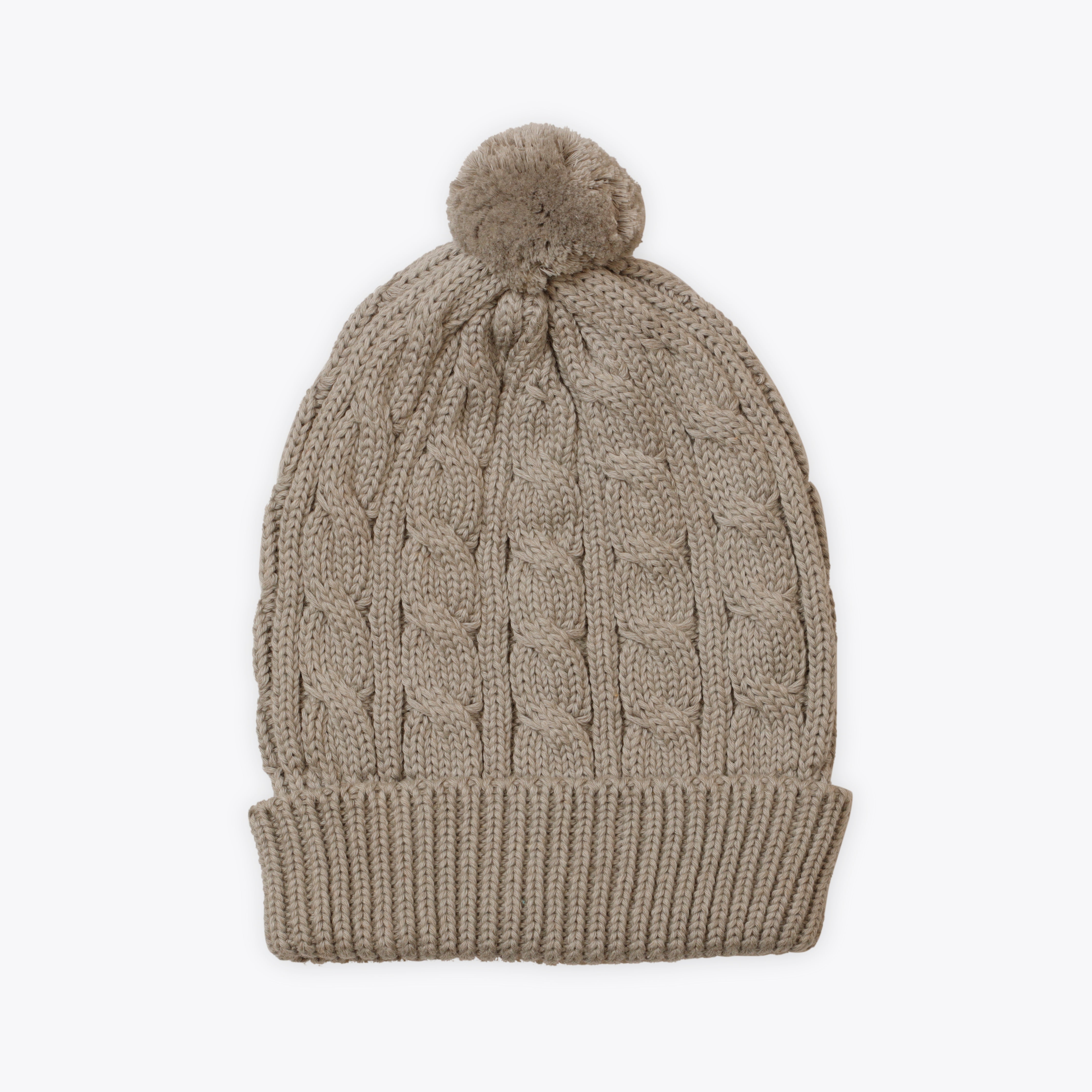 Caps Woolen Light Grey